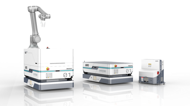 stake數位開發的自主式移動機器人（AMR250M），搭配全向輪並結合AI演算法、2D LiDAR、3D攝影機等技術，協助客戶實現產線全自動化